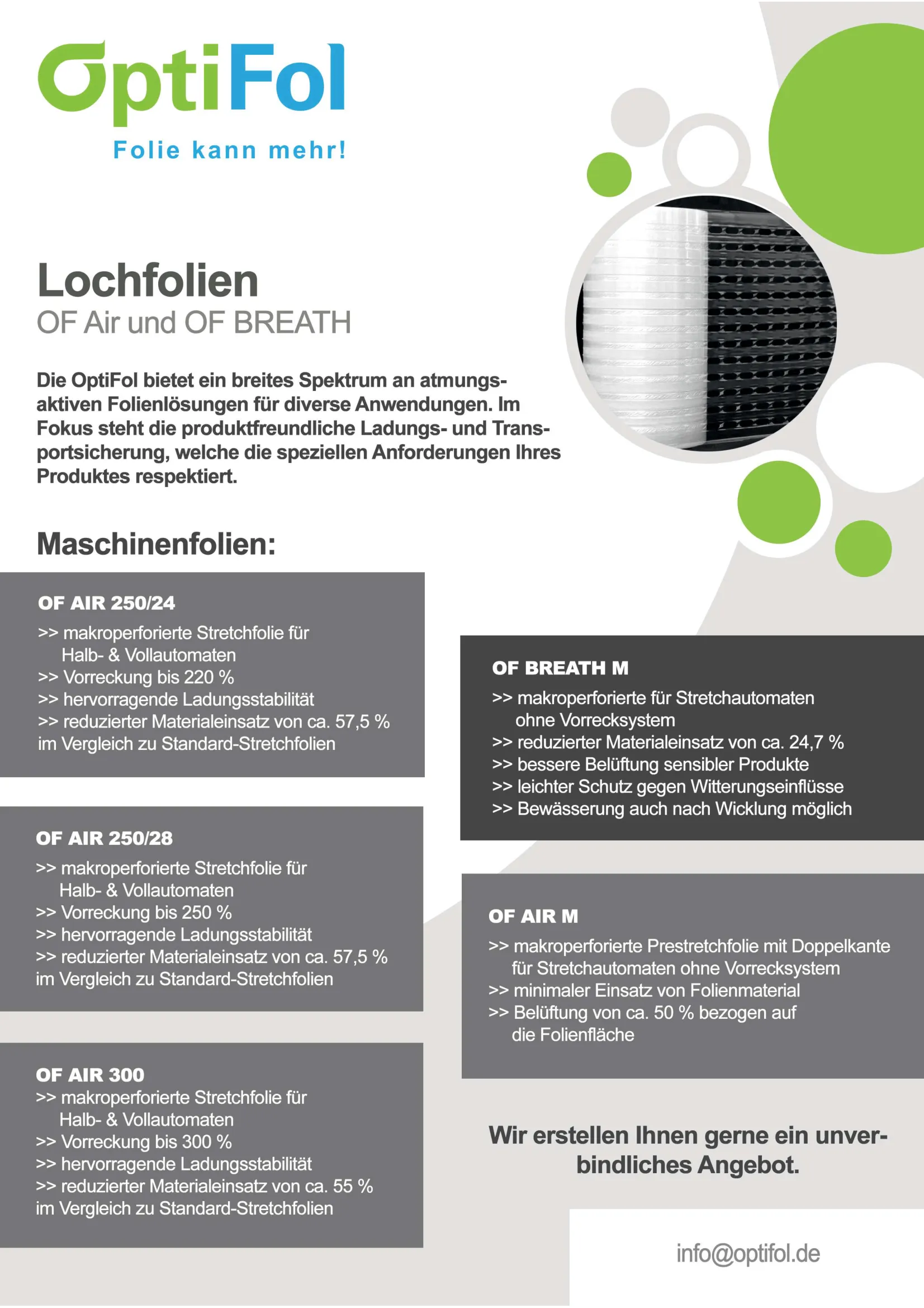 Flyer & Broschüren von Optifol folie kann mehr