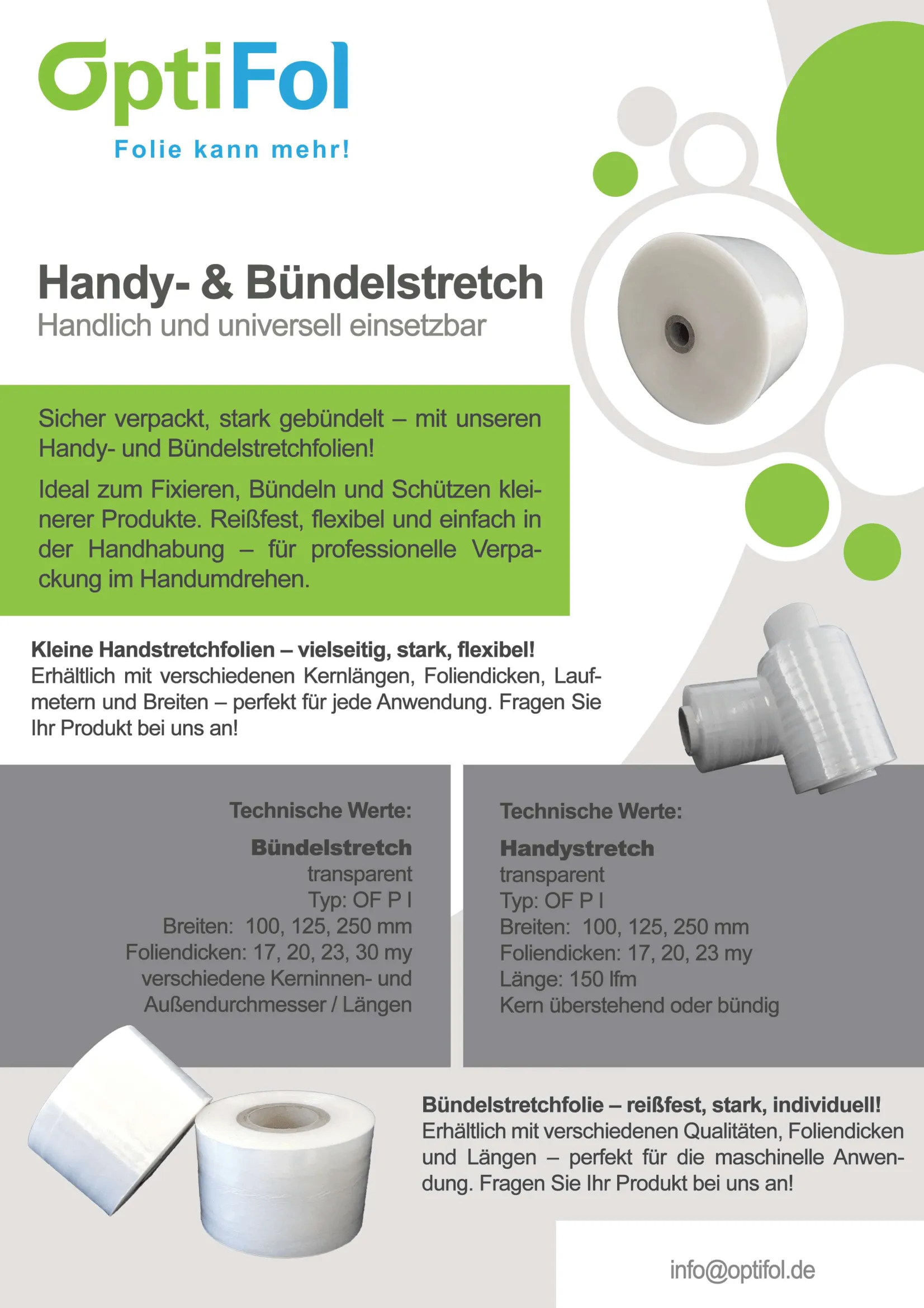 Flyer & Broschüren von Optifol folie kann mehr