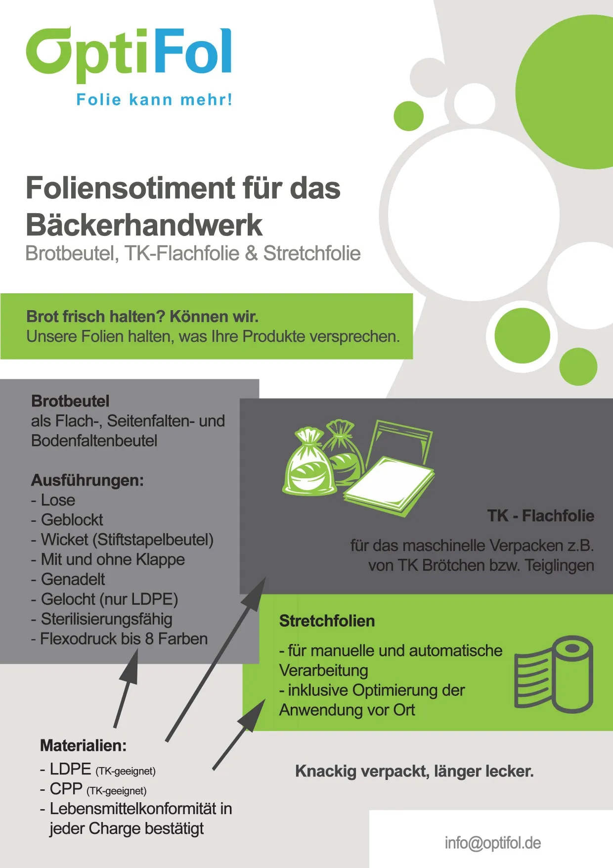 Flyer & Broschüren von Optifol folie kann mehr