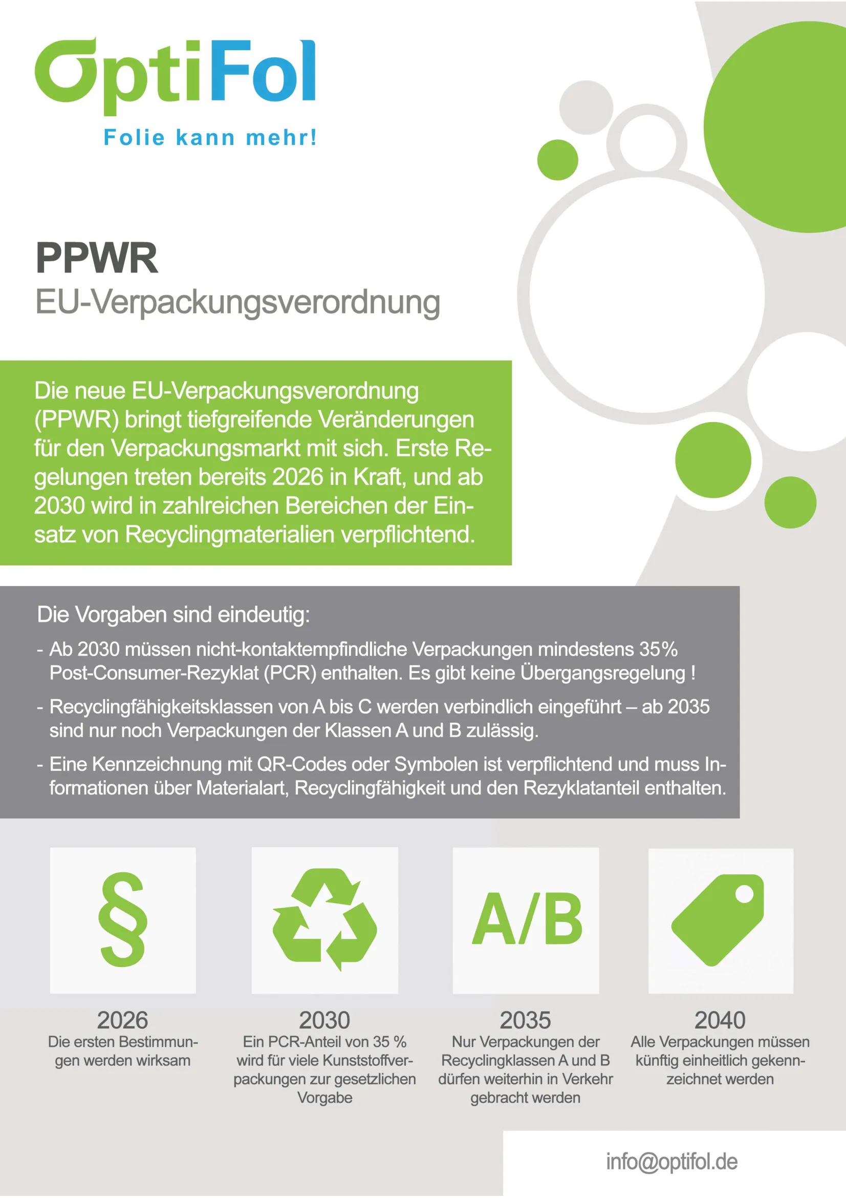 Flyer & Broschüren von Optifol folie kann mehr